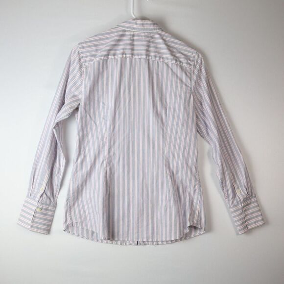 Banana Republic Long Sleeve Riley Shirt Striped Button Down Shirt Women's Sz 10P - Picture 6 of 6